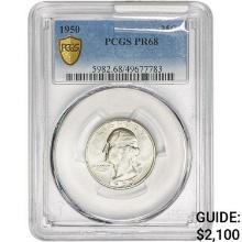 1950 Washington Silver Quarter PCGS PR68