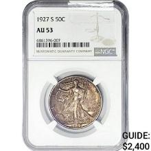 1927 Walking Liberty Half Dollar NGC AU53