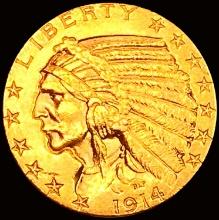 1914-D $5 Gold Half Eagle