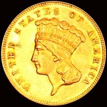 1869 $3 Gold Piece