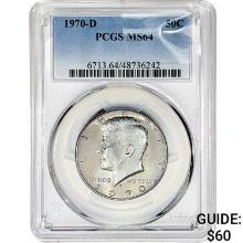 1970-D Kennedy Half Dollar PCGS MS64