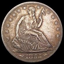 1855 Arrows Seated Liberty Half Dollar NEARLY UNCIRCULATED