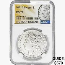 2021-S Morgan Silver Dollar NGC MS70