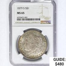 1879-S Morgan Silver Dollar NGC MS65