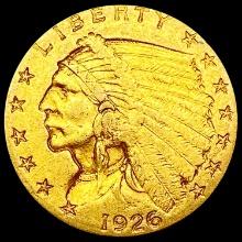 1926 $2.50 Gold Quarter Eagle CLOSELY UNCIRCULATED