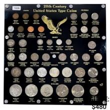 1883-2014 US 20th Century Type Collection [41 Coins]