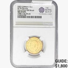 2022 0.236oz G.B. 1 Sov King NGC MS69 DPL