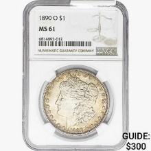 1890-O Morgan Silver Dollar NGC MS61