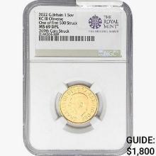 2022 0.236oz G.B. 1 Sov King NGC MS69 DPL