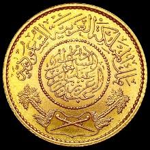 1950 Saudi Arabia Guinea .2355oz AGW UNCIRCULATED