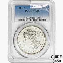 1881-S Morgan Silver Dollar PCGS MS65