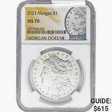 2021 Morgan Silver Dollar NGC MS70