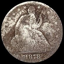 1878 Seated Liberty Half Dollar NICELY CIRCULATED