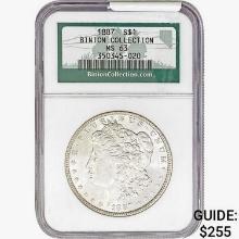 1887 Morgan Silver Dollar NGC MS63