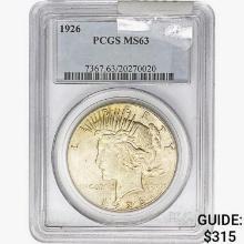 1926 Silver Peace Dollar PCGS MS63