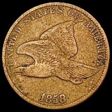 1858 Flying Eagle Cent NICELY CIRCULATED