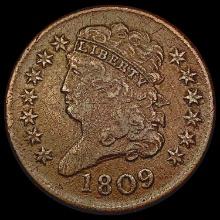 1809 Classic Head Half Cent CLOSELY UNCIRCULATED