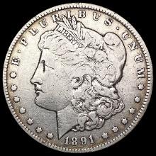 1891-CC Morgan Silver Dollar LIGHTLY CIRCULATED