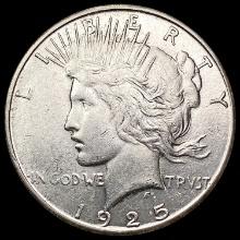 1925-S Silver Peace Dollar CLOSELY UNCIRCULATED