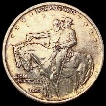 1925 Stone Mountain Half Dollar NEARLY UNCIRCULATED