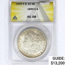 1895-O Morgan Silver Dollar ANACS AU58