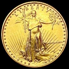 1986 $10 1/4oz American Gold Eagle GEM BU