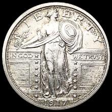 1917 T1 FH Standing Liberty Quarter UNCIRCULATED