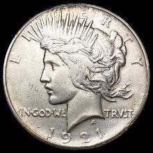 1921 Silver Peace Dollar CLOSELY UNCIRCULATED