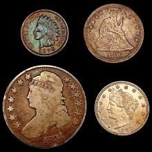 [4] 1831-1896 Assorted US Type Coins HIGH GRADE