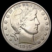 1915-D Barber Half Dollar NEARLY UNCIRCULATED