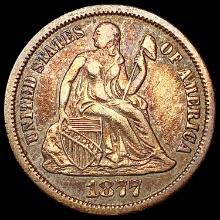 1877-CC Seated Liberty Dime CLOSELY UNCIRCULATED