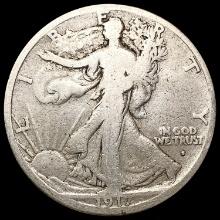 1917-S Obverse S Walking Liberty Half Dollar NICELY CIRCULATED