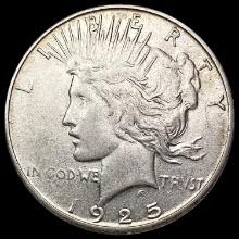 1925-S Silver Peace Dollar CLOSELY UNCIRCULATED