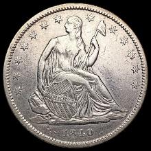 1840 Seated Liberty Half Dollar CLOSELY UNCIRCULATED