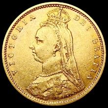 1887 Great Britain 1/2 Sov .1177oz AGW CLOSELY UNCIRCULATED