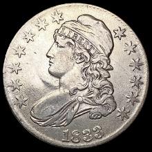 1833 Capped Bust Half Dollar CLOSELY UNCIRCULATED