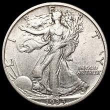 1933-S Walking Liberty Half Dollar CLOSELY UNCIRCULATED