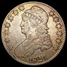 1824 Capped Bust Half Dollar CLOSELY UNCIRCULATED