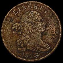 1803 Draped Bust Half Cent NICELY CIRCULATED