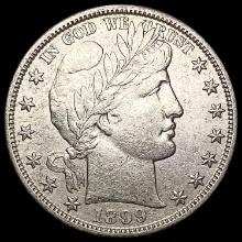 1899-S Barber Half Dollar CHOICE AU