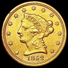 1852-O $2.50 Gold Quarter Eagle CLOSELY UNCIRCULATED