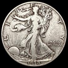 1938-D Walking Liberty Half Dollar LIGHTLY CIRCULATED