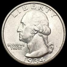 1934 DDO Washington Silver Quarter UNCIRCULATED