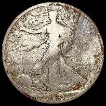 1921-S Walking Liberty Half Dollar NICELY CIRCULATED