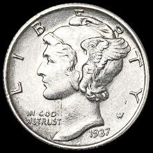 1937-S Mercury Dime UNCIRCULATED