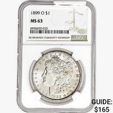 1899-O Morgan Silver Dollar NGC MS63