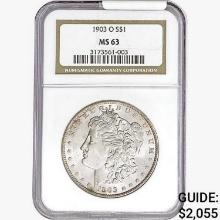 1903-O Morgan Silver Dollar NGC MS63