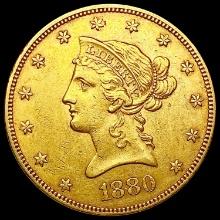 1880 $10 Gold Eagle CLOSELY UNCIRCULATED