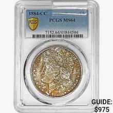 1884-CC Morgan Silver Dollar PCGS MS64