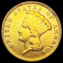 1854 $3 Gold Piece NICELY CIRCULATED